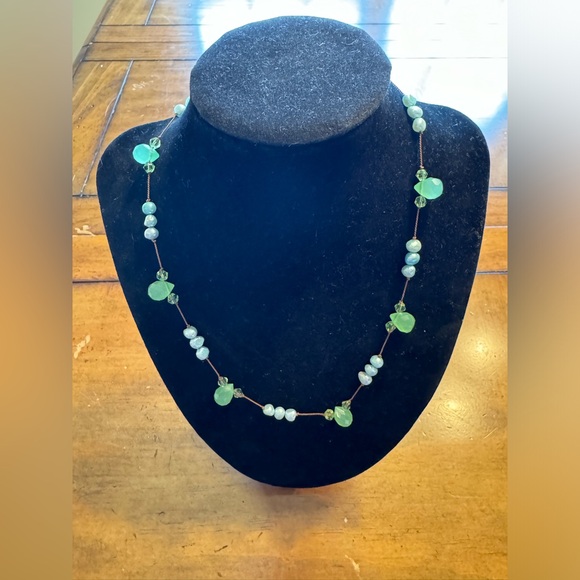 Jewelry Bundle - Green Color 9 Necklaces - Picture 6 of 12